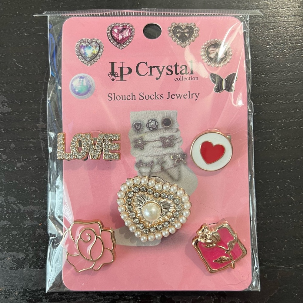 2/$14 💥 NEW (5 pc) Jewelry Pin Charms for Socks, Shoes & Clothing (3694)
